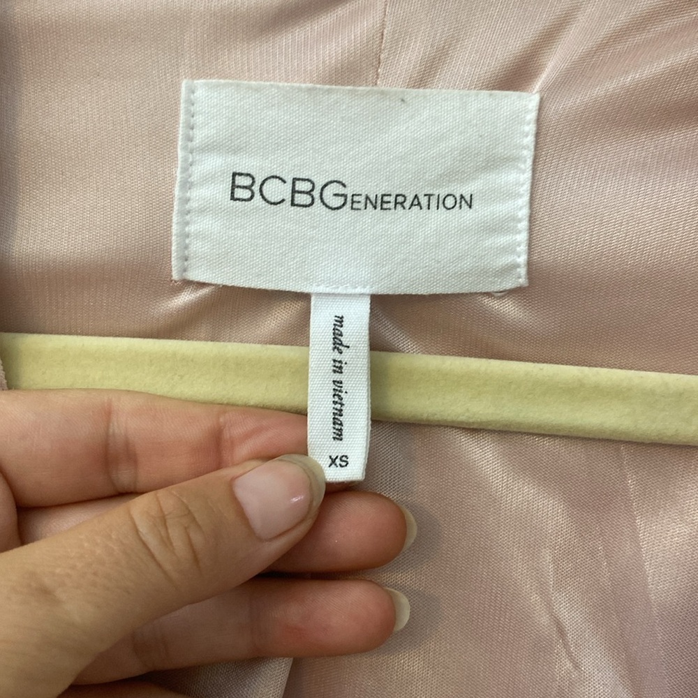 Bcbgeneration Pink Blazer, Size Extra Small, Exce… - image 3